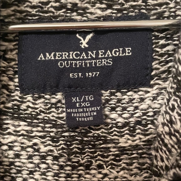 American Eagle Outfitters Black & White Patterned Cardigan - Picture 3 of 6